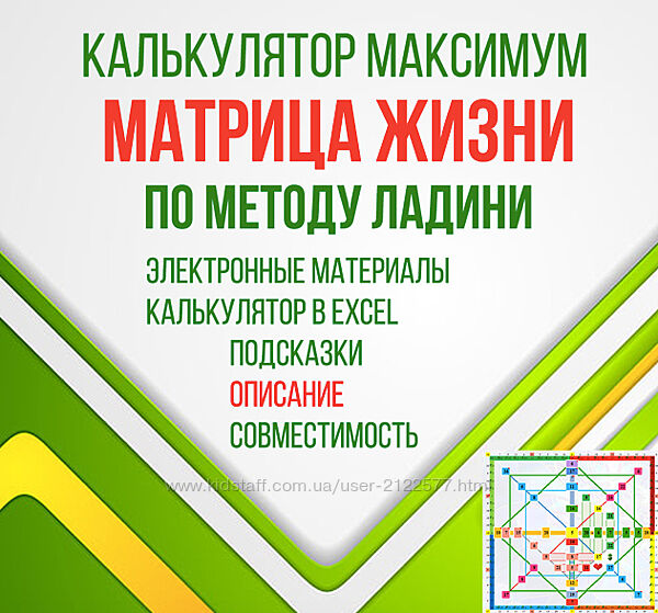 LBcards Калькулятор максимум Матрица жизни по методу Ладини