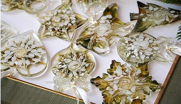 Rusalina cernit Ёлочные игрушки из эпоксидной смолы 2024