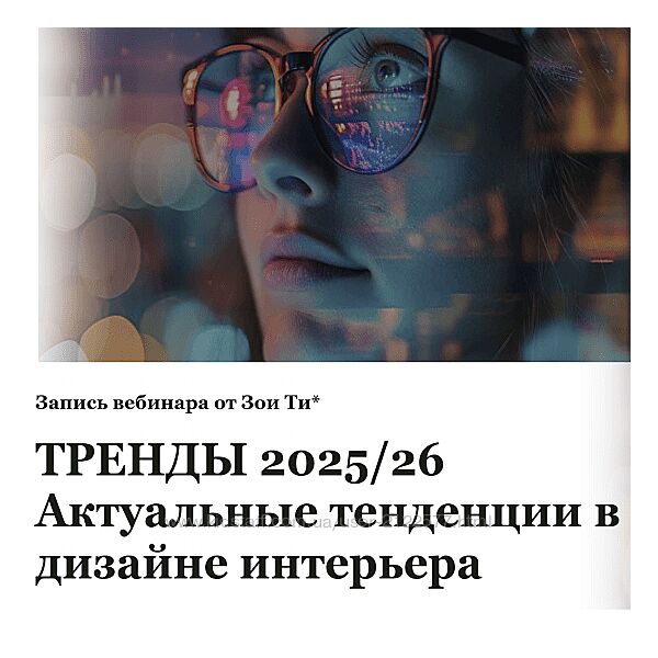 Зоя Ти Тренды 2025/26 Актуальные тенденции в дизайне интерьера