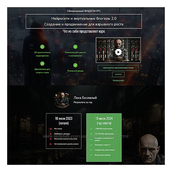 Лёха Беспалый Нейросети и виртуальные блогеры 2.0. Создание и продвижение