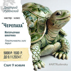 Дмитрий Руденский Интерьерная шкатулка Черепаха 2024