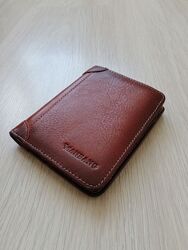 Новый мужской кошелек/портмоне Manbang коричневый