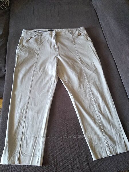 Р.16 52/54. Легкие стильные укороченные брюки M&Co