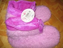 Новые пушистые розовые тапочки 37 р.