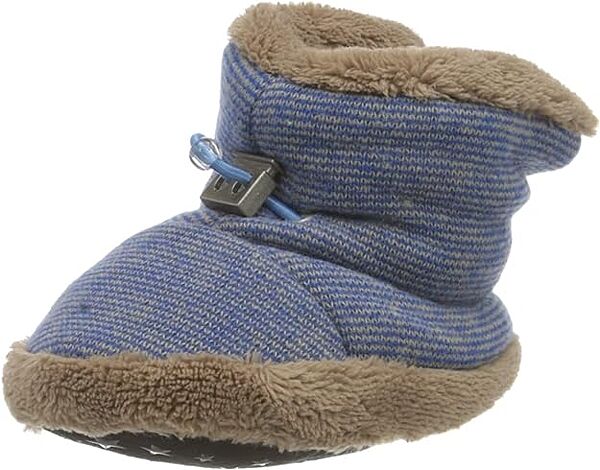 Детские тапочки зимние для мальчиков Sterntaler Jungen Baby First Walker Shoe Темно-синие 18 EU
