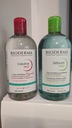 Міцелярна вода bioderma crealine sensibio h2o / bioderma sebium