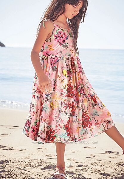 Літня сукня сарафан Next з віскози для дівчинки 9 років, 134 см