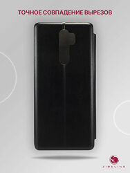 Чехол книжка Xiaomi Redmi Note 8 Pro черный , книжка на магните 