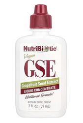 NutriBiotic, веганский экстракт косточек грейпфрута, жидкий концентрат 59мл