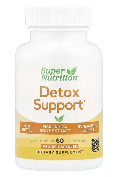 Detox Support поддержка детоксикации, 60 капсул