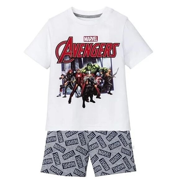 Пижама летняя для мальчика Avengers, рост 98 / 104