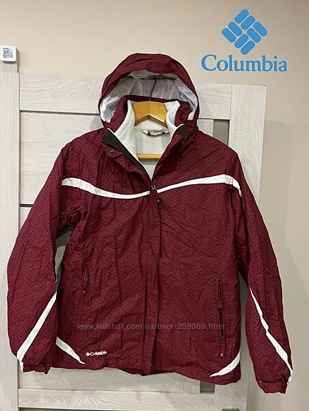 куртка Columbia Womens Red Jacket L Water Resistant  Winter fleece 