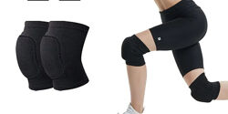 Cпортивные наколенники для волейбола 2шт танцев гимнастики Черные M