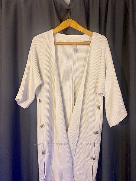 Кардиган із натуральної тканини l оверсайз