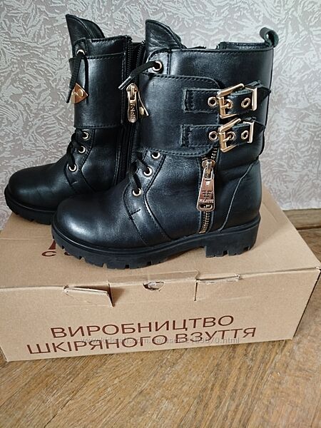 Шкіряні зимові черевики 