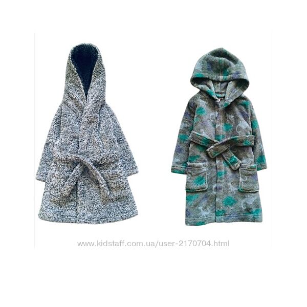 Nutmeg, Bluezoo 2-3 рок. , флісовий, махровий, пухнастий халат, теплий, банн