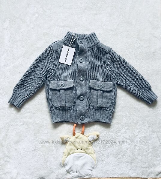 12-18 міс, Old Navy стильна кофта крупної вязки. 100 cotton. натуральна те