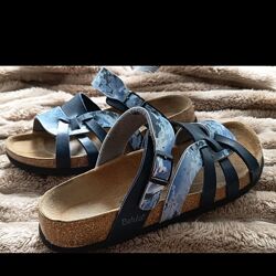 Биркенштоки ортопедичні шльопанці шльопки betula by birkenstock 38 сині