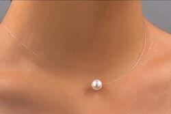 Намисто невидимка з перлиною