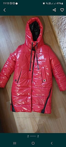 Зимове пальто зимова куртка на дівчинку 140-146