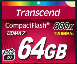Transcend CompactFlash 64GB 800x