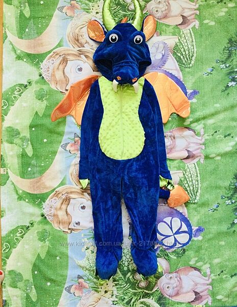 2-3 рок. Disney Флісовий кігурумі, маскарадний костюм Дракон з крилами і хв