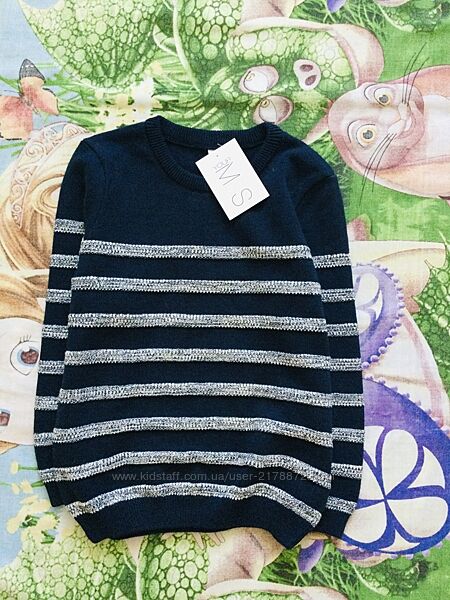 4-5 рок Marks&Spencer брендовий фактурний светр. 100 бавовна, теплий, нату