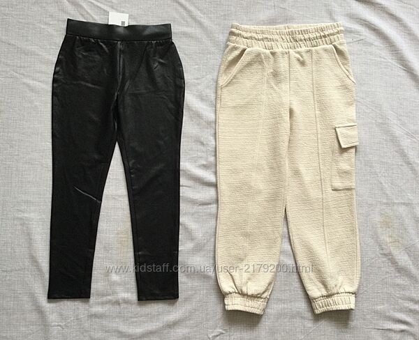 8-10 р. , 128-140 зріст George. Primark. штани джогери та лосини з екошкіри.