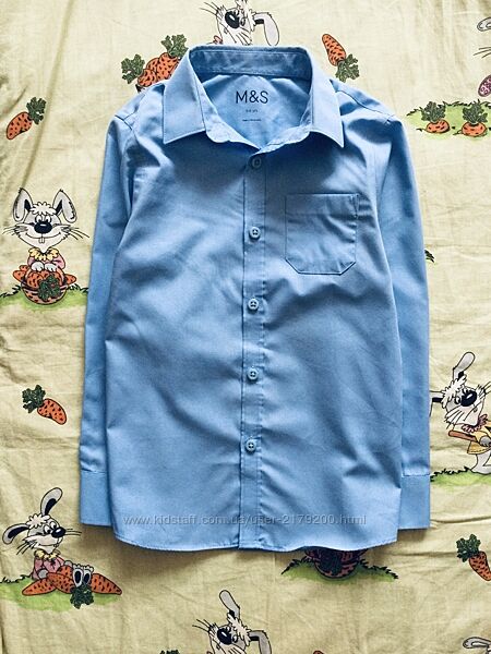 5-6 рок. , 116 зріст Сорочка Marks&Spenser. школа. рукав можна підстібнути н