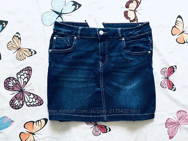 14-15 рок. , 170 зріст Page one young спідниця джинсова, котонова, добре тяг
