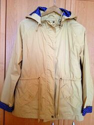 Красивая фирменная горчичного цвета курточка ветровка с капюшоном, xl/48-50