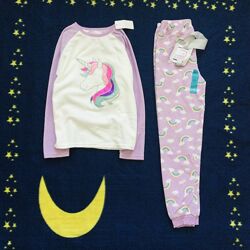 8-9 рок 128-134 зр. Primark флісова, лавандова піжама з Однорогом. тепла, м