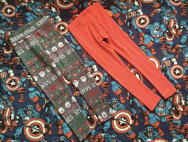 14-16 р. Primark. Old navi. утеплені Термолосини з Новорічним принтом, тепл