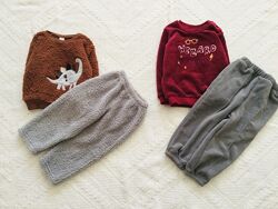 1-2 роки George тепла, пухнаста, флісова піжама з Гаррі Поттером та Динозав