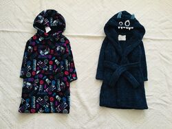 5-6 рок. George. F&F. флісовий, махровий, пухнастий халат. Динозавр та Плей
