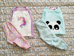 5-6 рок, Primark флісова піжама з Однорогом і Пандою. тепла, мякенька, на