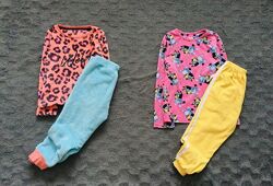 5-6 рок, Disney флісова піжама з Песиком і Анімалістичним принтом. тепла, м