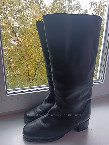 Зимові жіночі чоботи з натуральної шкіри та натурального хутра 39р