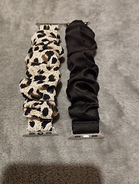 Ремінці Apple watch тканеві, атласні. 