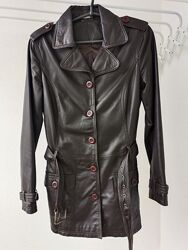 Куртка-піджак шкіряний жіночий S