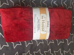 Плед вишневого кольору 150х200 відмінної якості