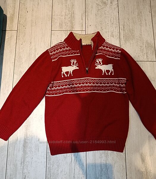 Тепленький світер на хлопчика з оленями