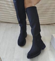 Високі сапоги трубина платформі єврозима 25,5