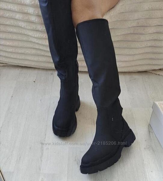 Високі сапоги трубина платформі єврозима 25,5