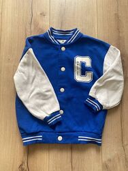 Стильний бомбер H&M, 24 роки синя з білими рукавами