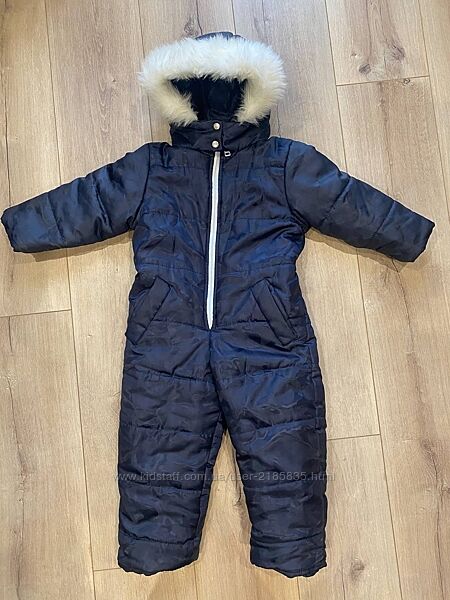 Дуже теплий зимовий комбінезон для хлопчика 92 см