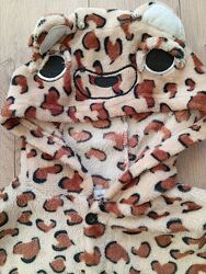 Тепла піжама-кігурумі леопард fox&bunny, 98/104 см