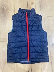 Жилет для хлопчика 92, H&M Sport, синій з червоною блискавкою