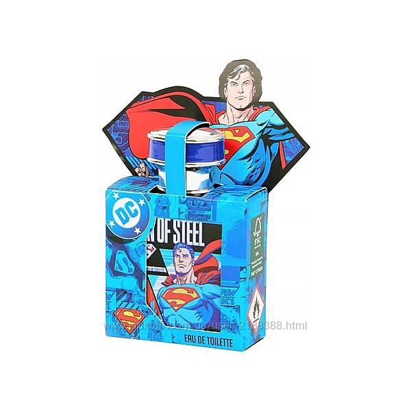 уалетна вода для хлопчиків DC Comics Superman Man of Steel, 50 мл