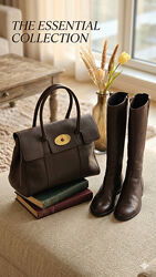 Шкіряна сумка в стилі  Mulberry Bayswater